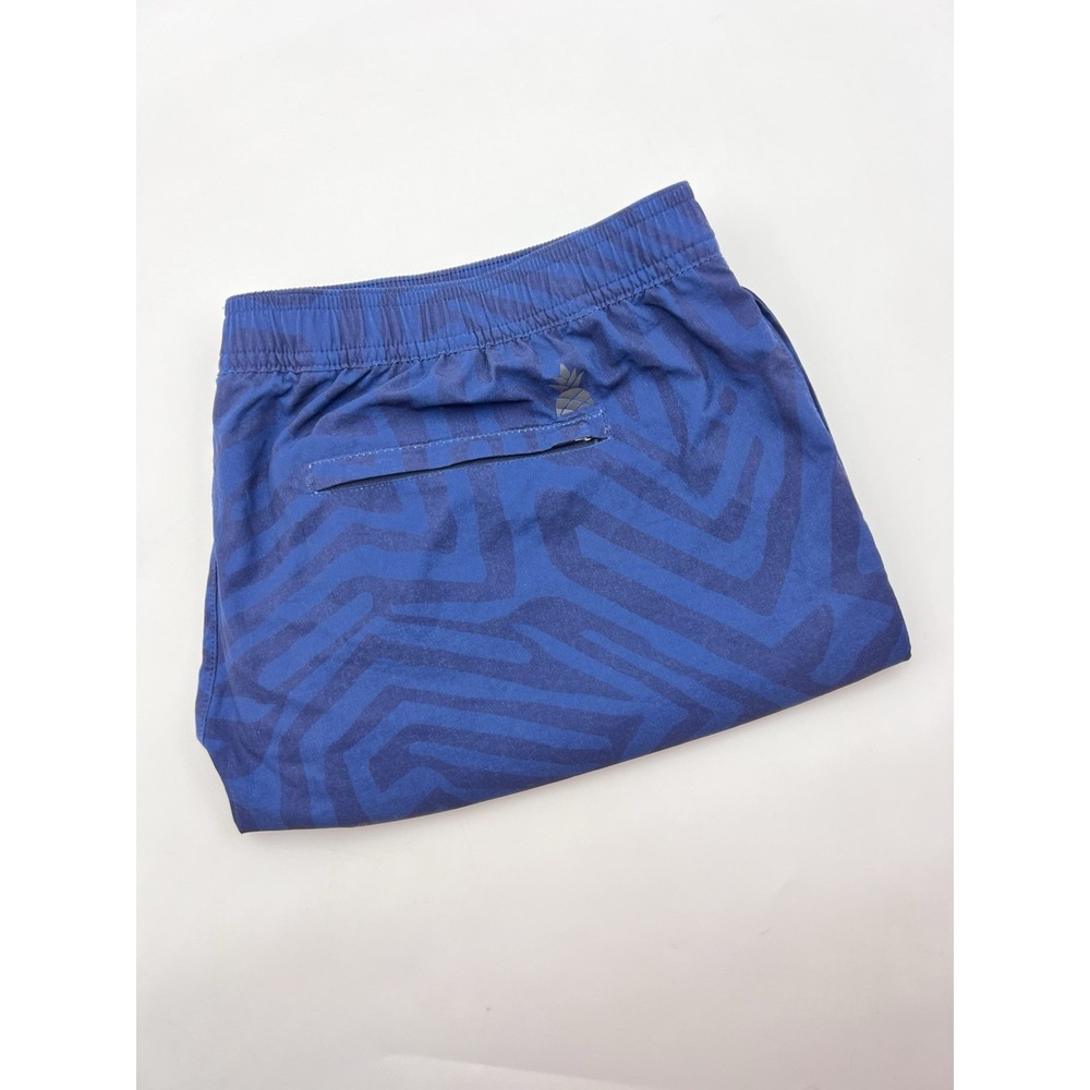 Chubbies Shorts Mens 2XL Blue Geometric‎ 5.5" Inseam Lined Drawstring Pockets